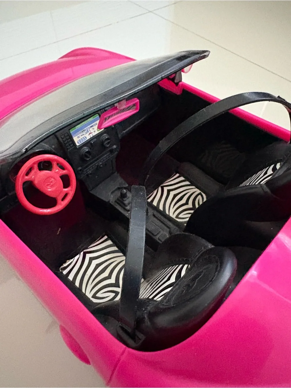 BARBIE Pink Convertible Toy Car Early 2000s